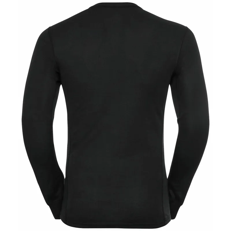 Odlo Mens Active Warm Eco Crew Neck L/S Top Black-1